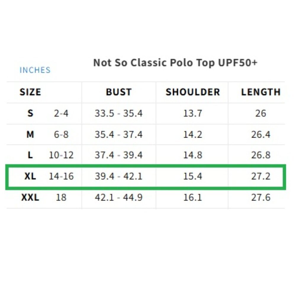 Acegolfs Not So Classic Polo Top UPF50+, X Large - Picture 7 of 8
